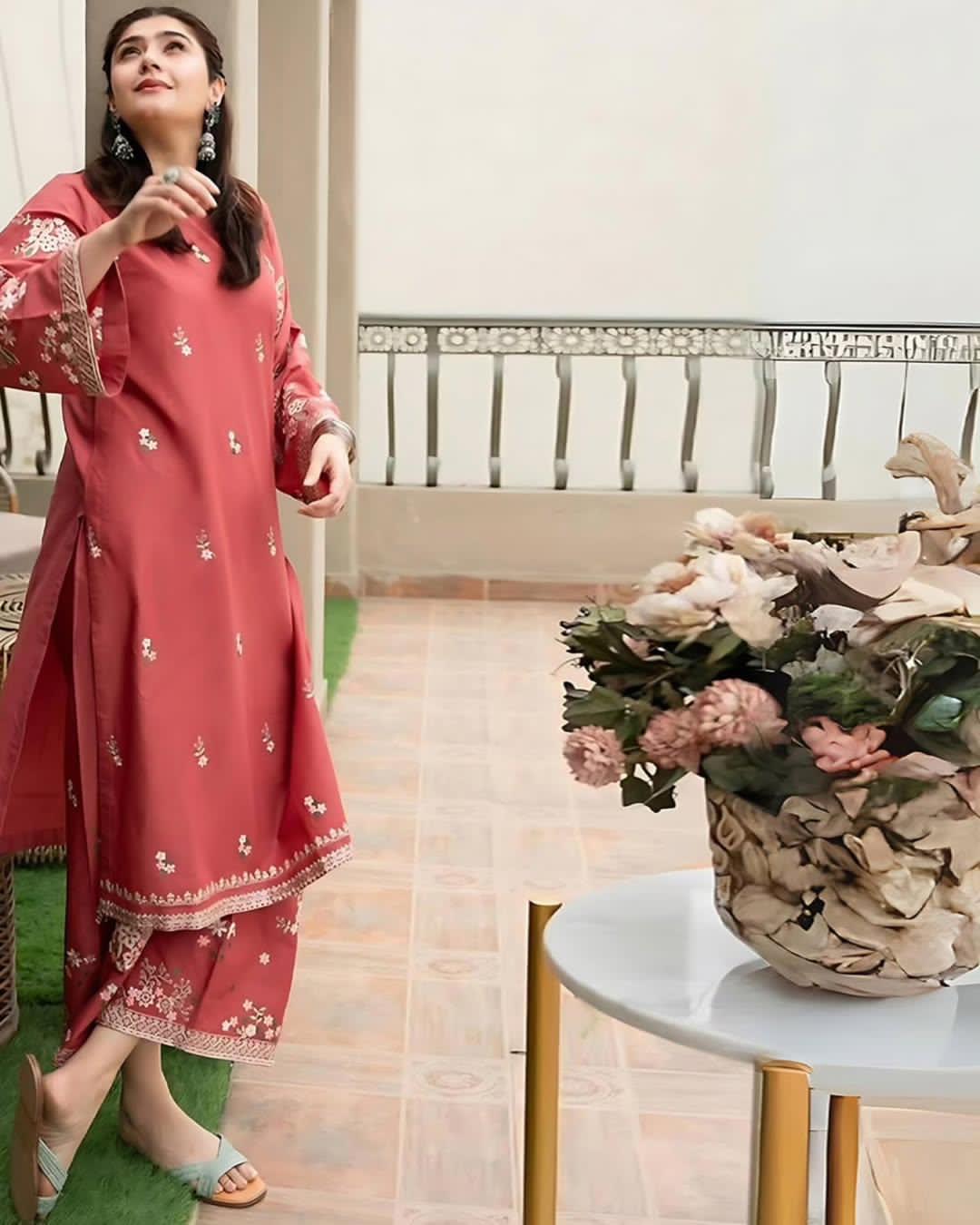 ASHNA COTTON LUXURY  CO-ORD SET