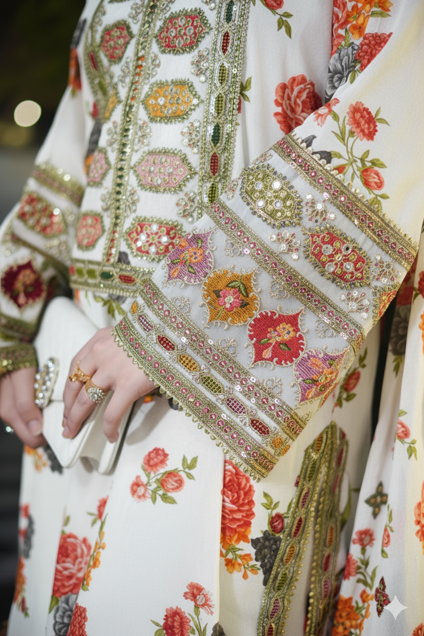 kareena  Embroidered Silk 3PC