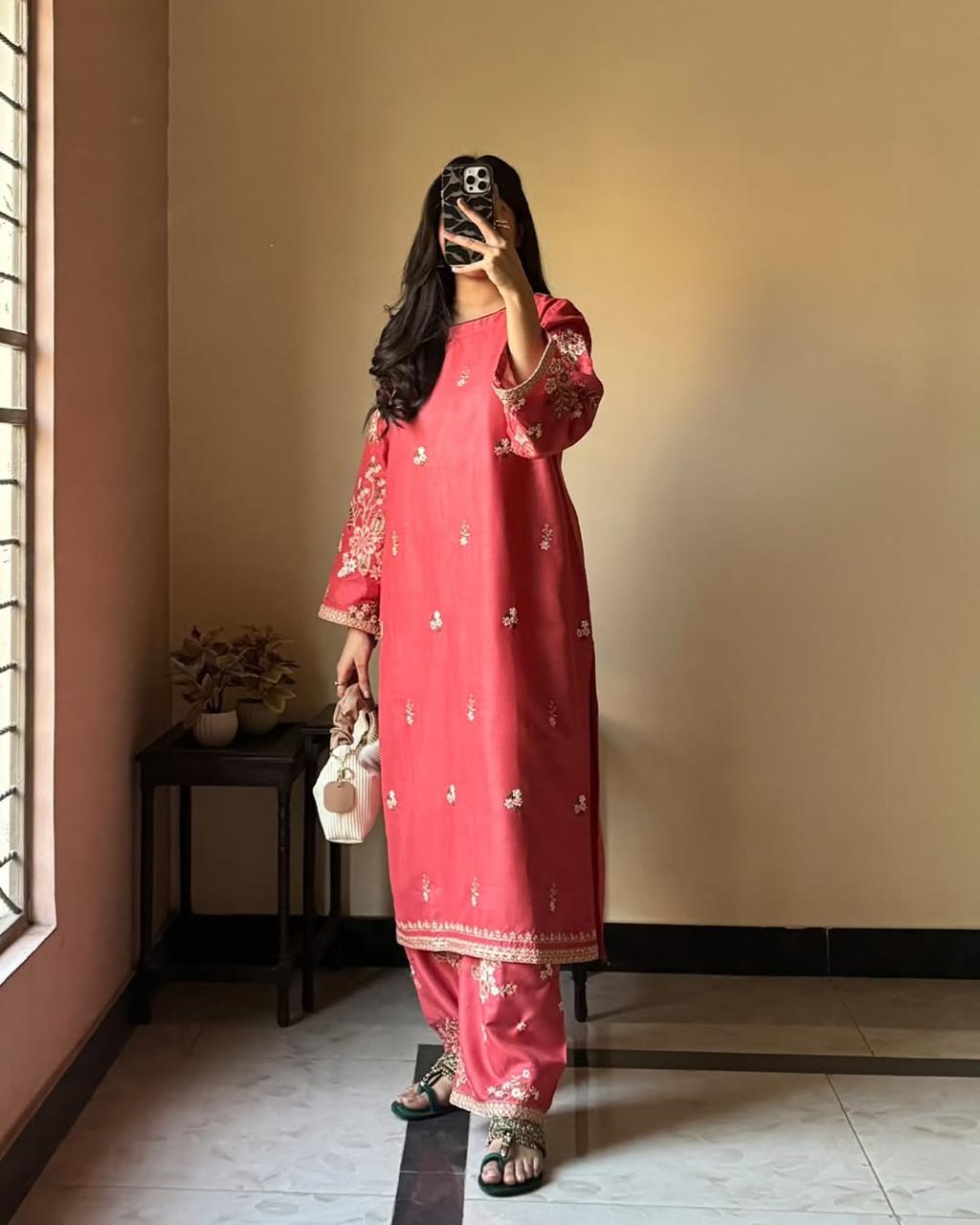 ASHNA COTTON LUXURY  CO-ORD SET