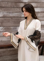 Almond Plazo Off White 2pc 