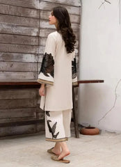 Almond Plazo Off White 2pc 
