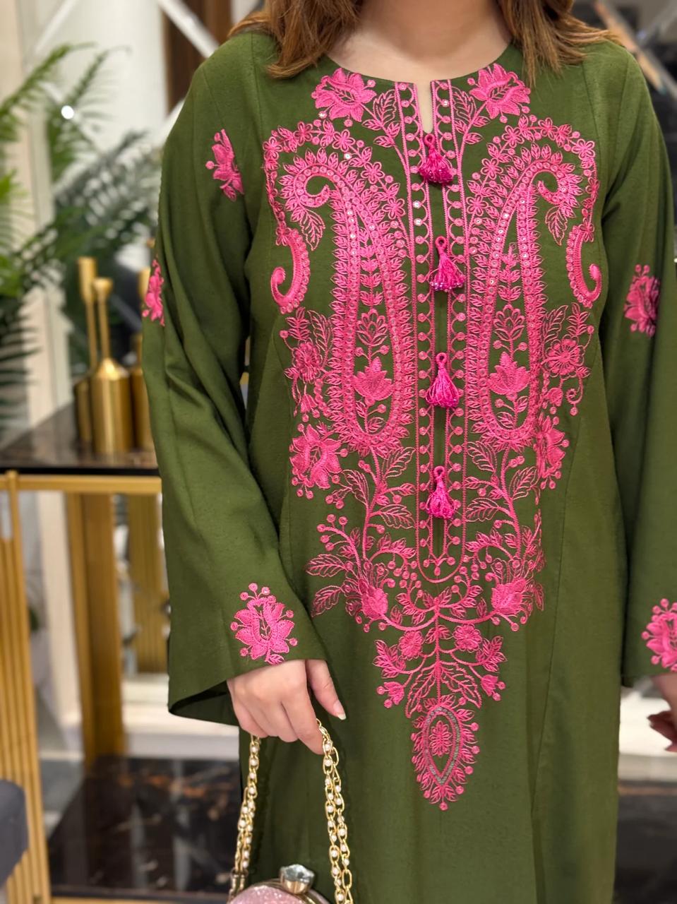 ROHNI 2PC   LUXURY PREMIUM BRAND STONE LINEN FABRIC