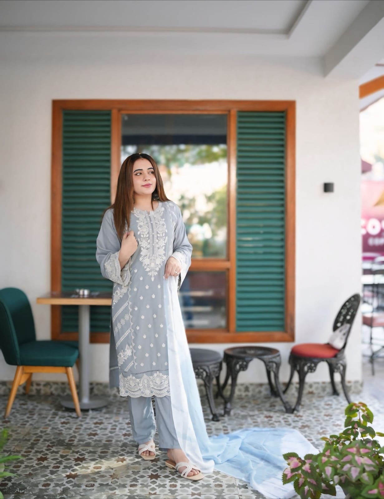 SANOBER EMBROIDERY 3PC