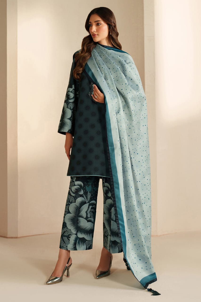 Green Queen Digital printed Khaddar 3PC