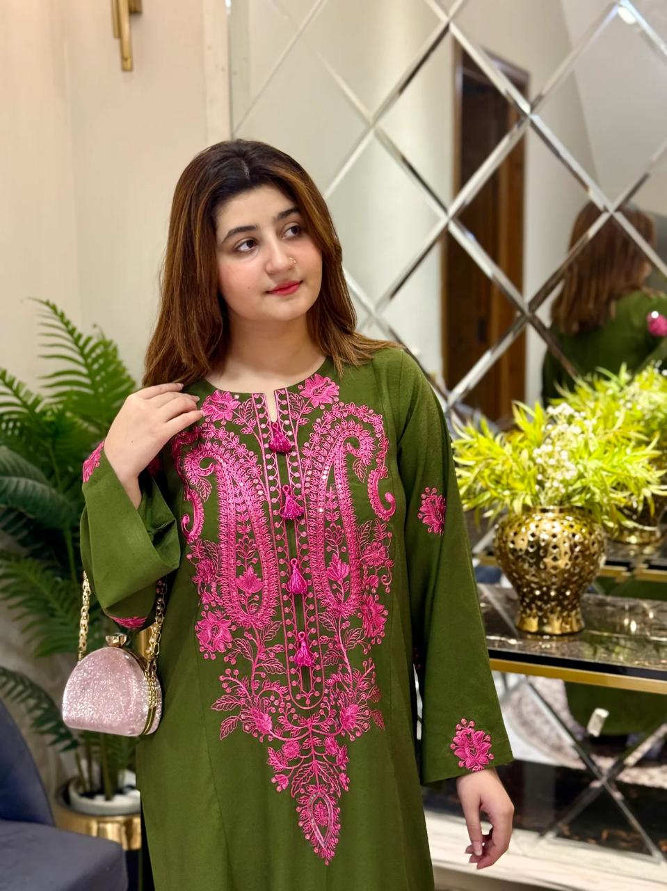 ROHNI 2PC   LUXURY PREMIUM BRAND STONE LINEN FABRIC