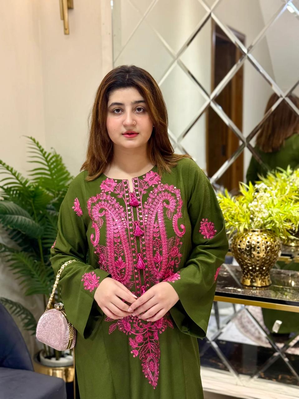 ROHNI 2PC   LUXURY PREMIUM BRAND STONE LINEN FABRIC