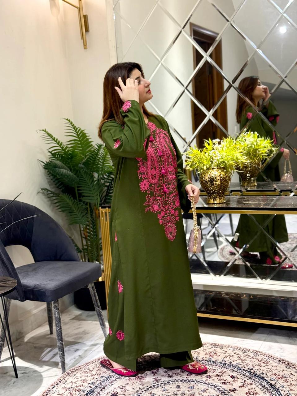 ROHNI 2PC   LUXURY PREMIUM BRAND STONE LINEN FABRIC