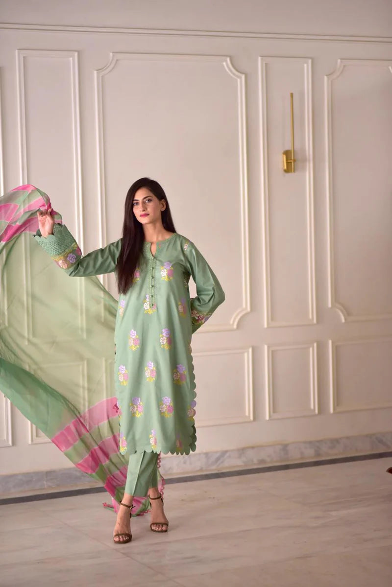 EID SPECIAL BLOSSOM LUXURY COTTON 3PC