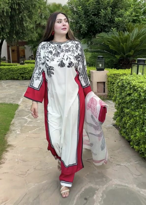 Printed 3pcs dress