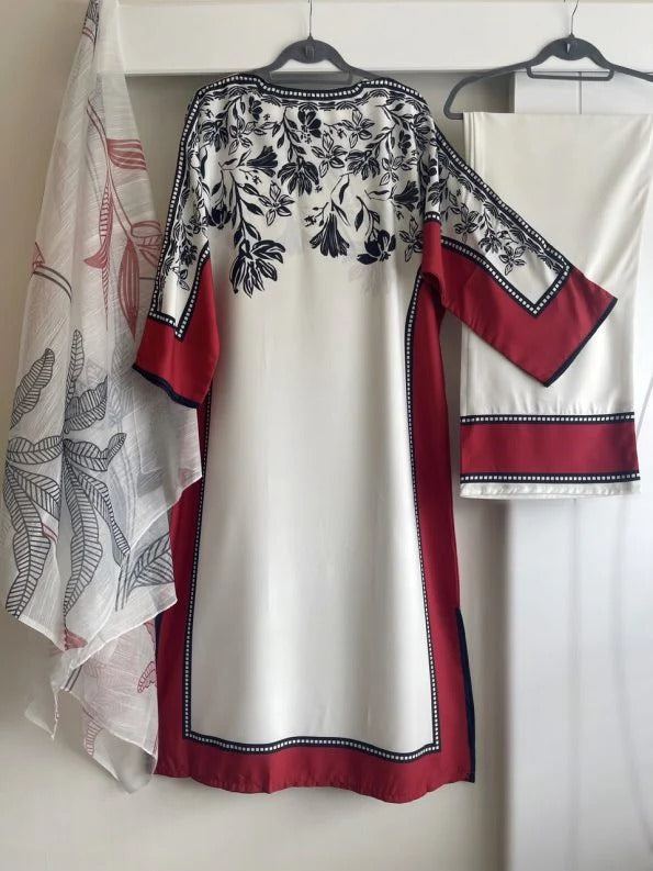 Printed 3pcs dress